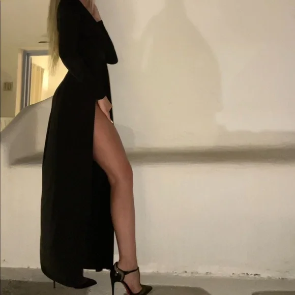 Dresses | Long Double Slit Dress | Poshmark
